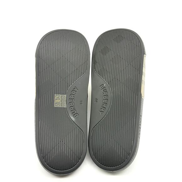 Size 11US - Burberry Men's Checked Rubber Furley Slides - Picture 4 of 5